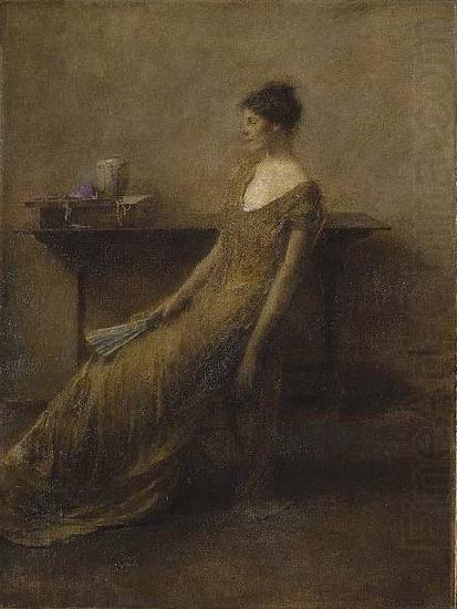 Thomas Dewing Lady in Gold china oil painting image